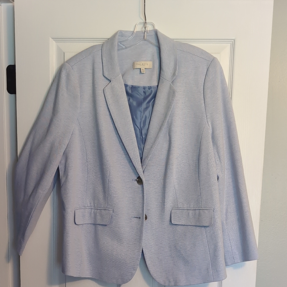 Talbots Women's Light Blue Blazer